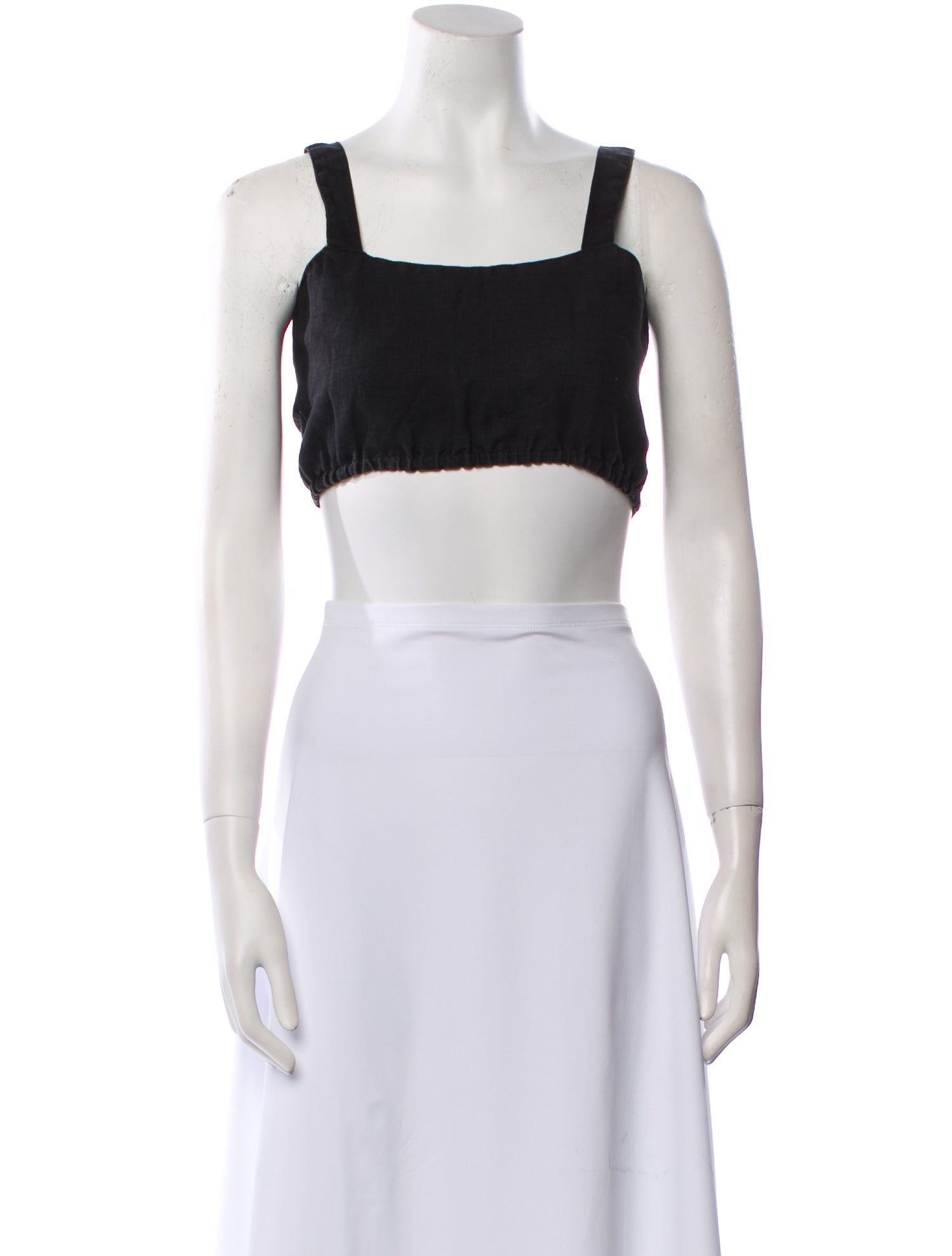 Posse Square Neckline Sleeveless Crop Top