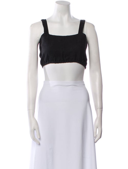 Posse Square Neckline Sleeveless Crop Top