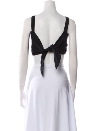 Posse Square Neckline Sleeveless Crop Top