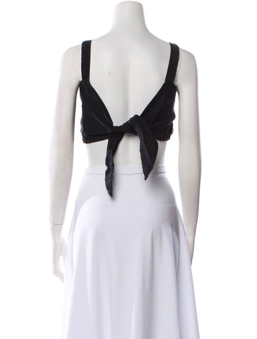 Posse Square Neckline Sleeveless Crop Top