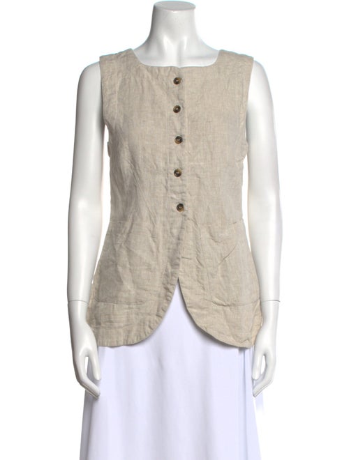 Posse Linen Square Neckline Top