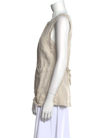 Posse Linen Square Neckline Top