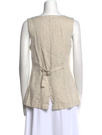 Posse Linen Square Neckline Top