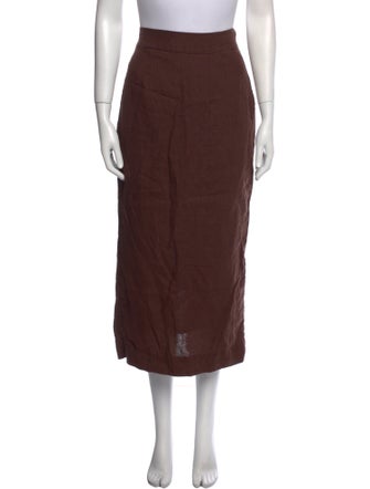 Posse Linen Midi Length Skirt