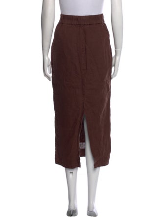 Posse Linen Midi Length Skirt