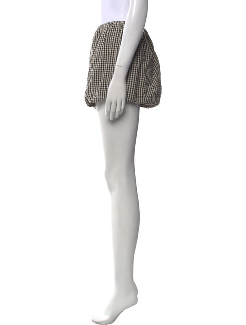 Posse Plaid Print Mini Shorts