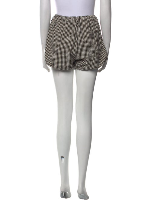 Posse Plaid Print Mini Shorts