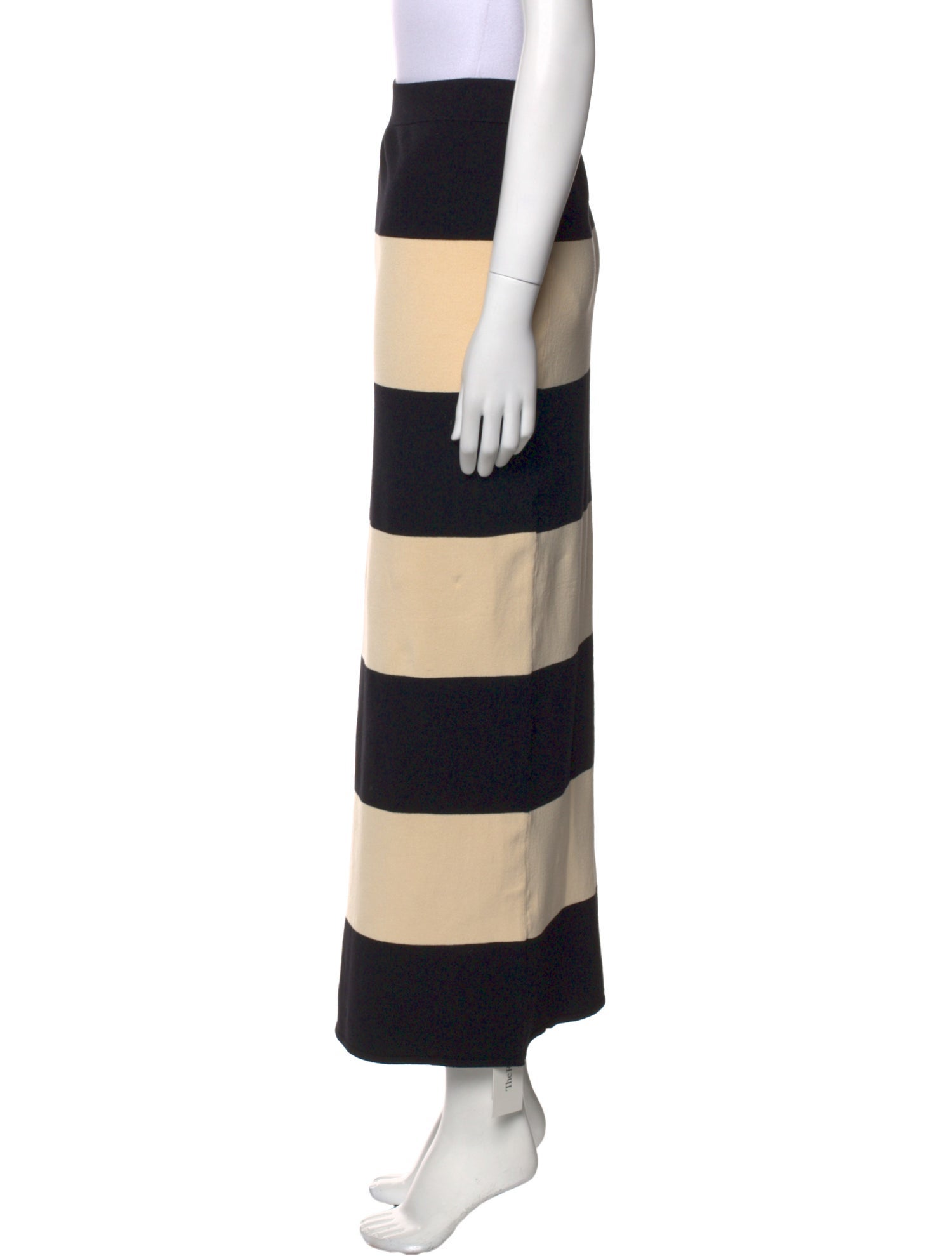 Posse Striped Midi Length Skirt