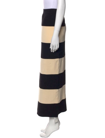 Posse Striped Midi Length Skirt