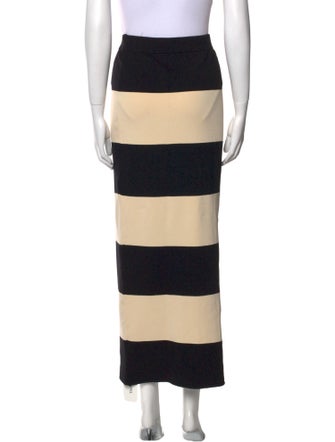 Posse Striped Midi Length Skirt