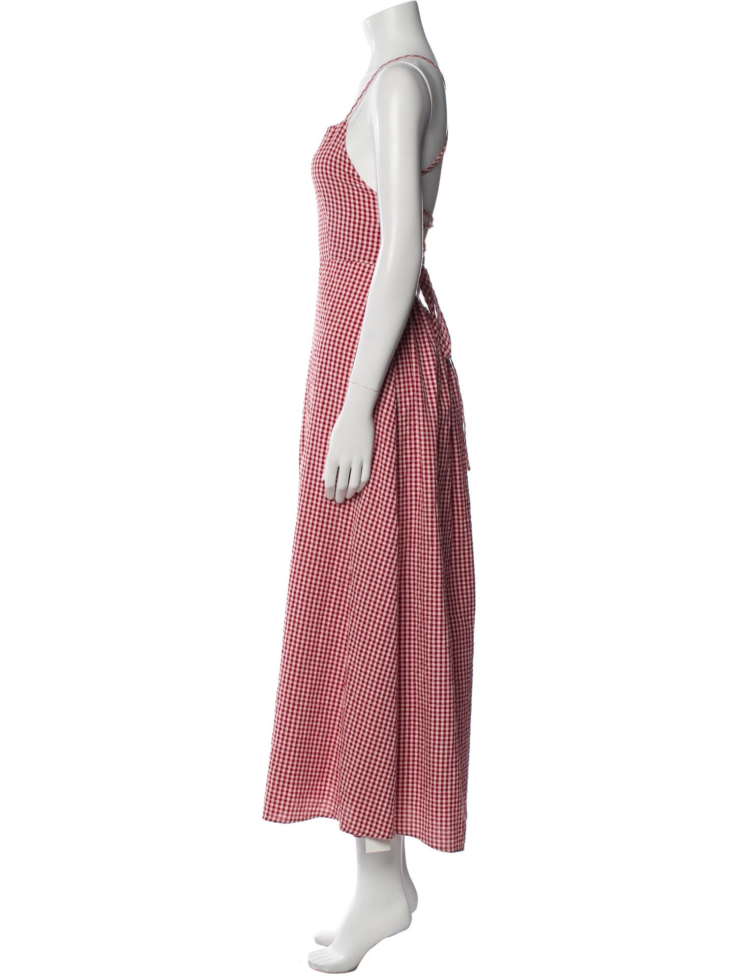 Posse Plaid Print Long Dress w/ Tags