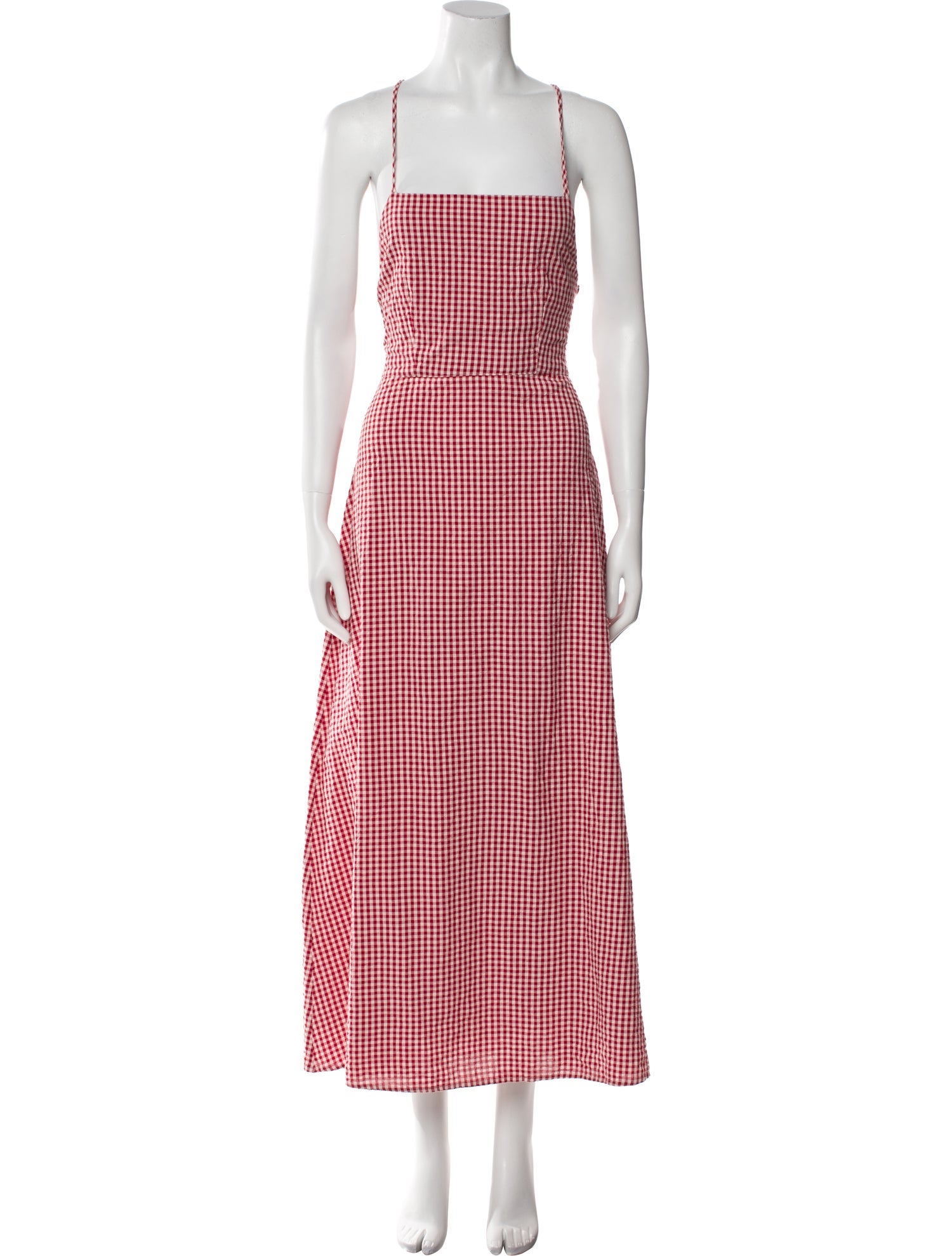 Posse Plaid Print Long Dress w/ Tags