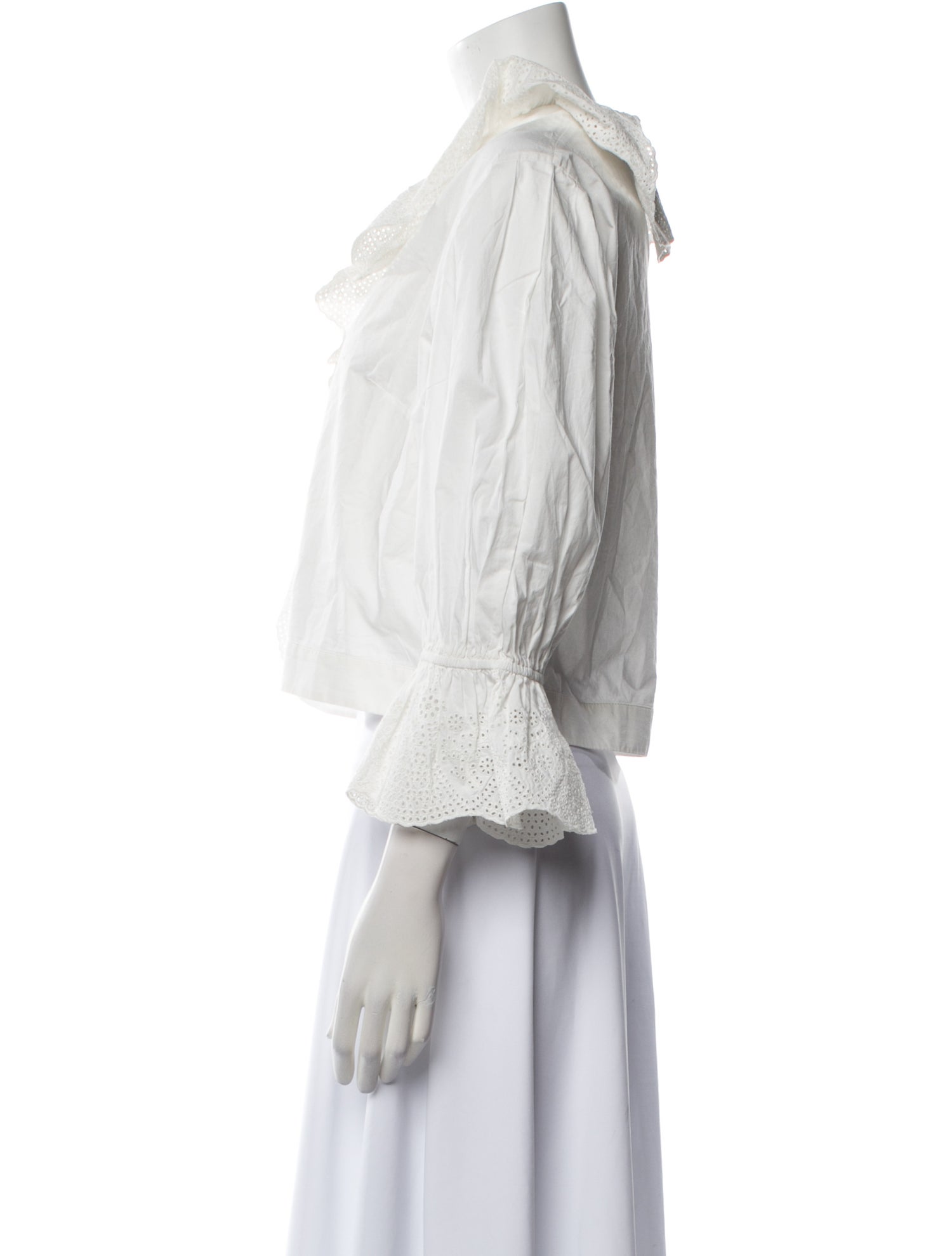 Posse Three-Quarter Sleeve Crop Top