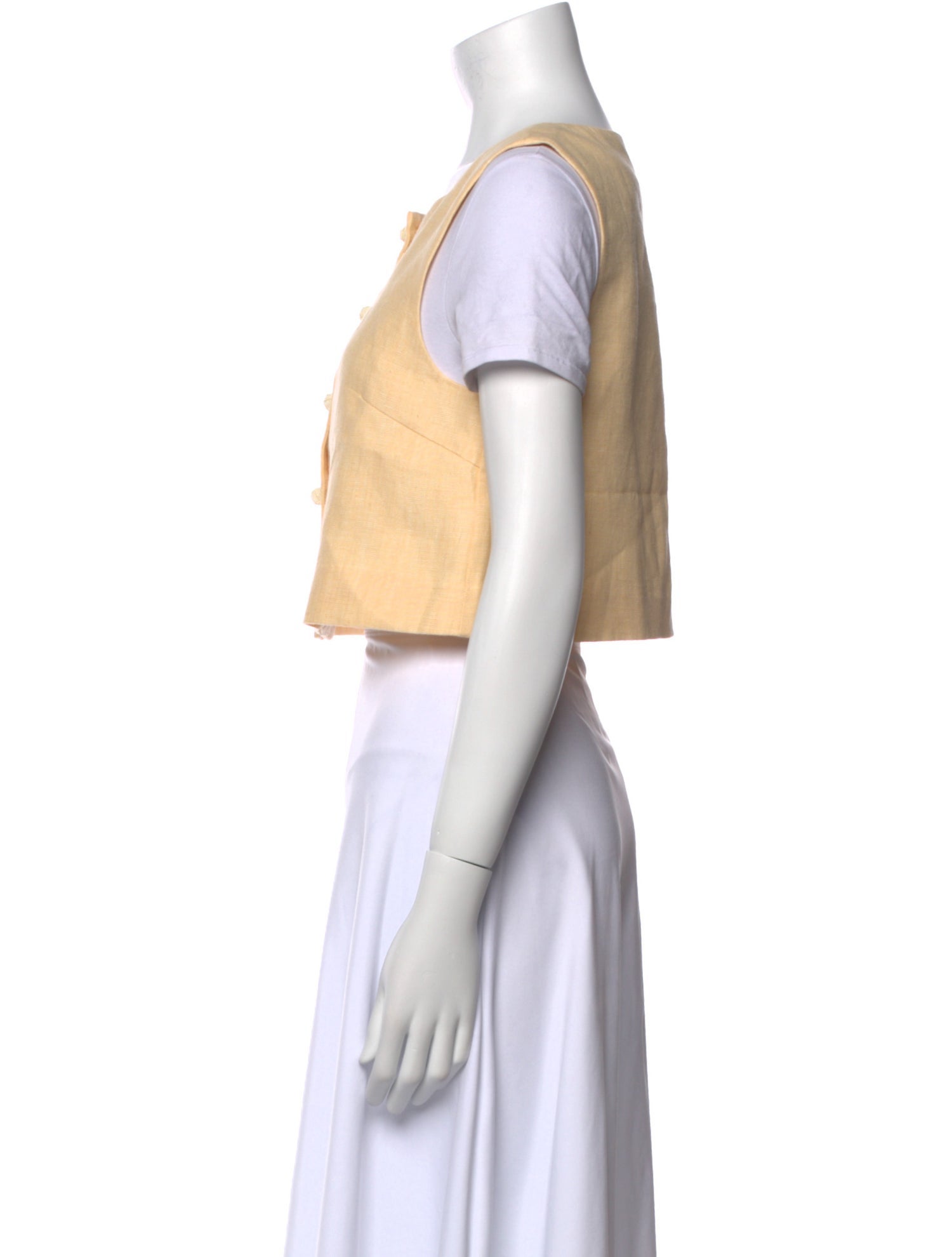 Posse Linen Square Neckline Crop Top w/ Tags