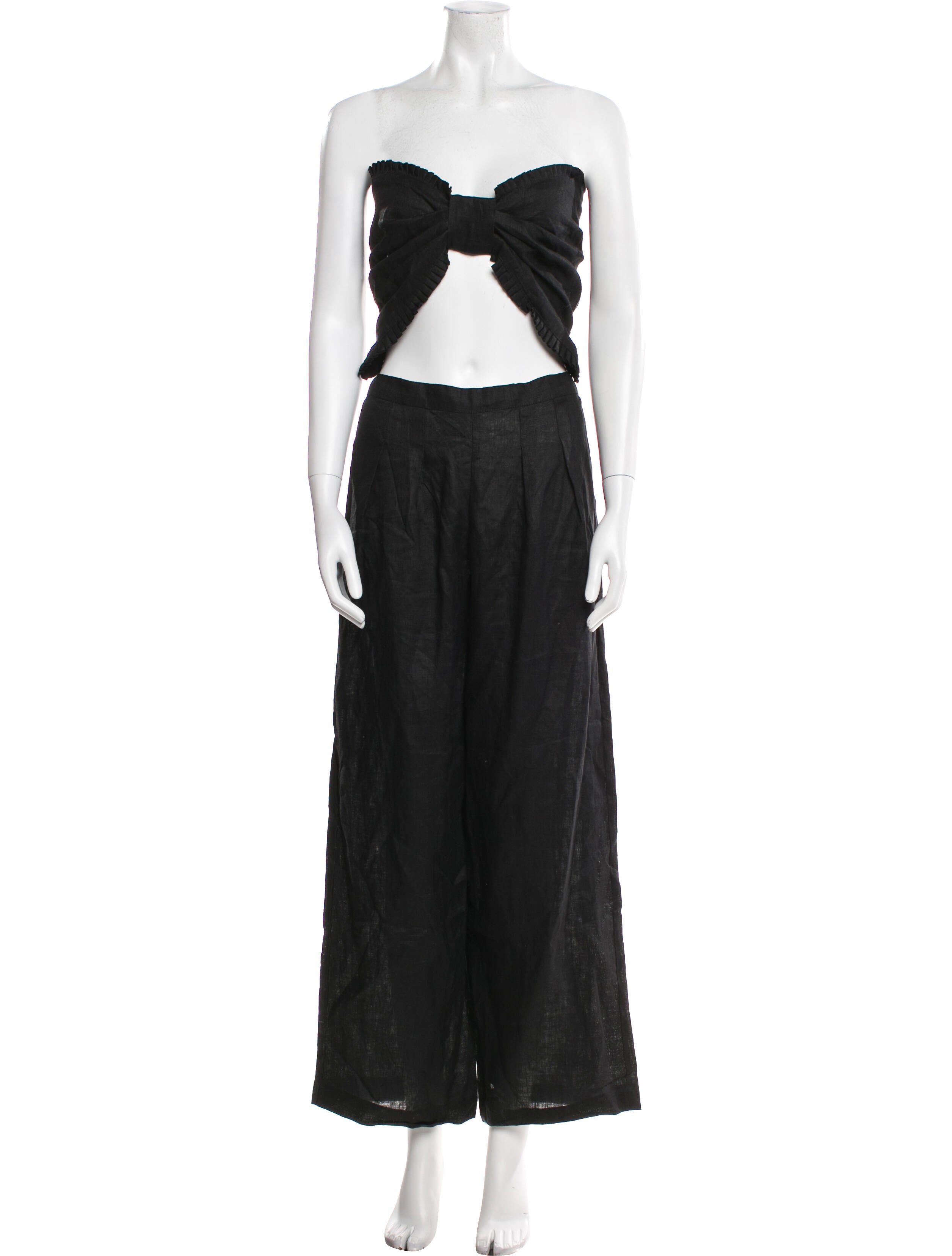 Posse Linen Strapless Jumpsuit