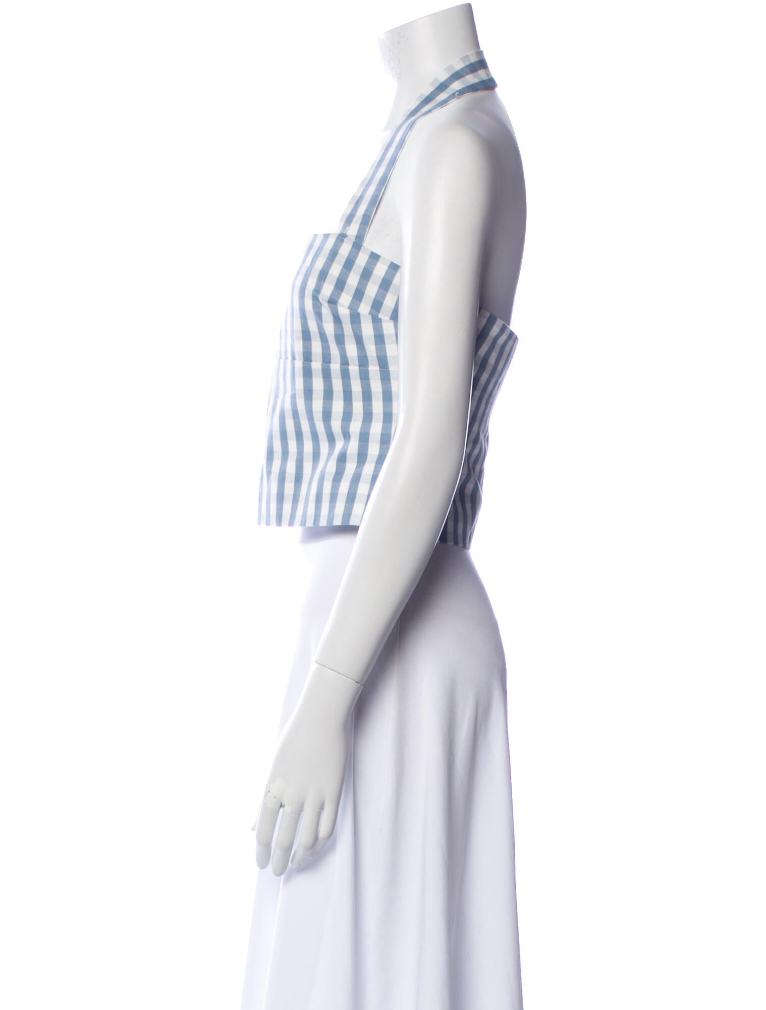 Posse Plaid Print Square Neckline Crop Top w/ Tags