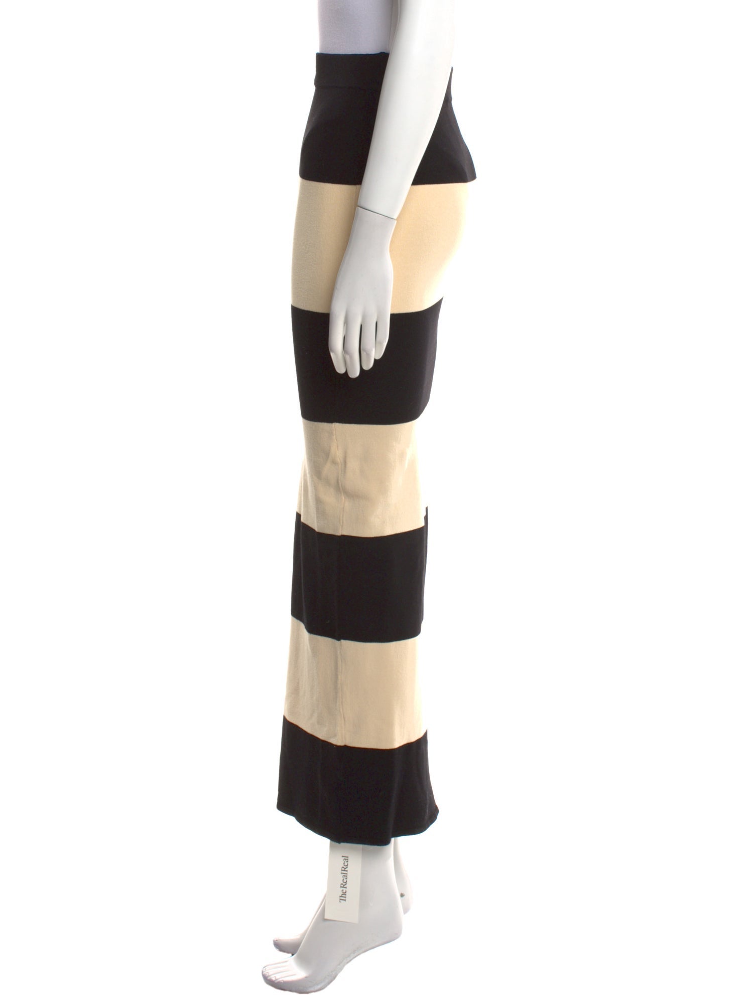 Posse Striped Midi Length Skirt