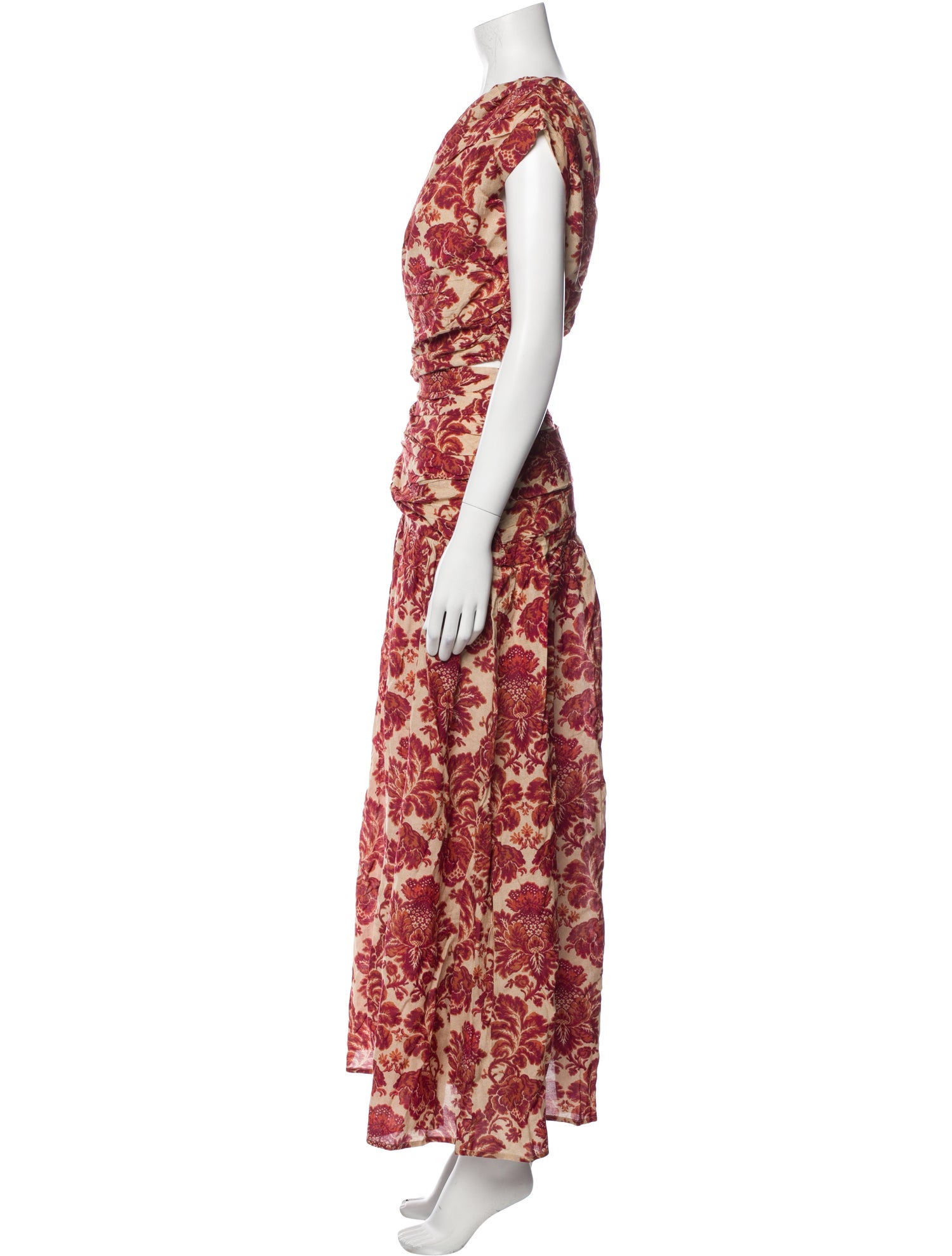 Posse Floral Print Long Dress w/ Tags