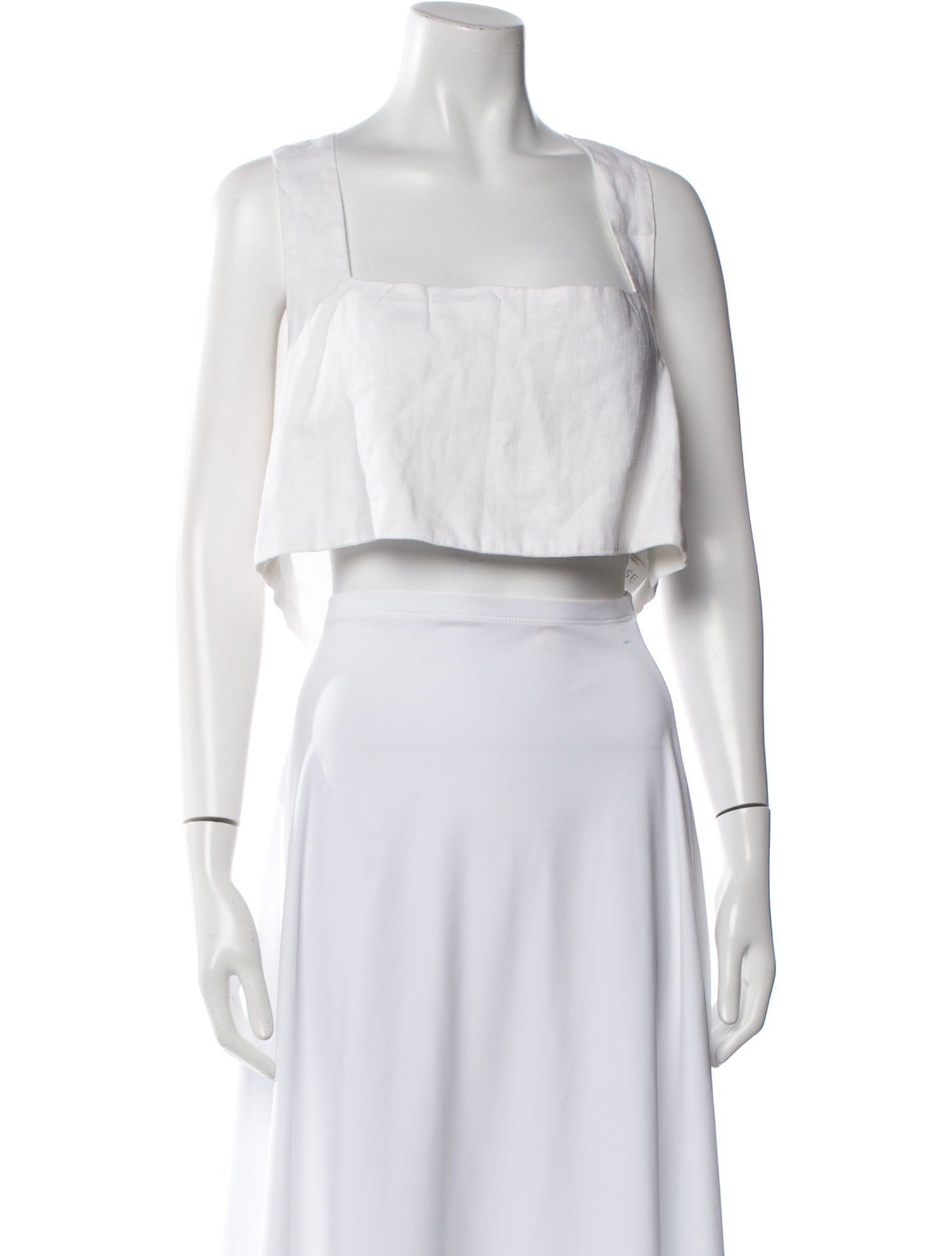 Posse Linen Square Neckline Crop Top w/ Tags