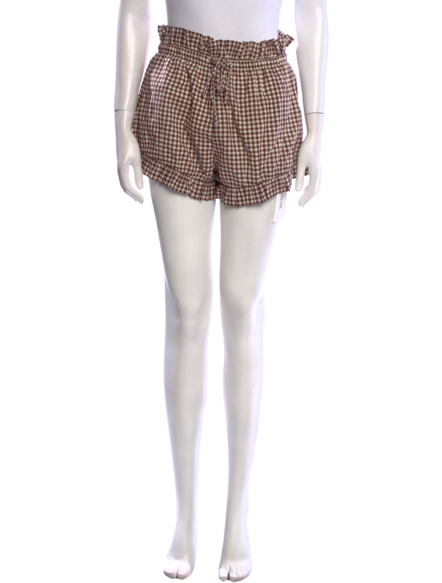 Posse Plaid Print Mini Shorts