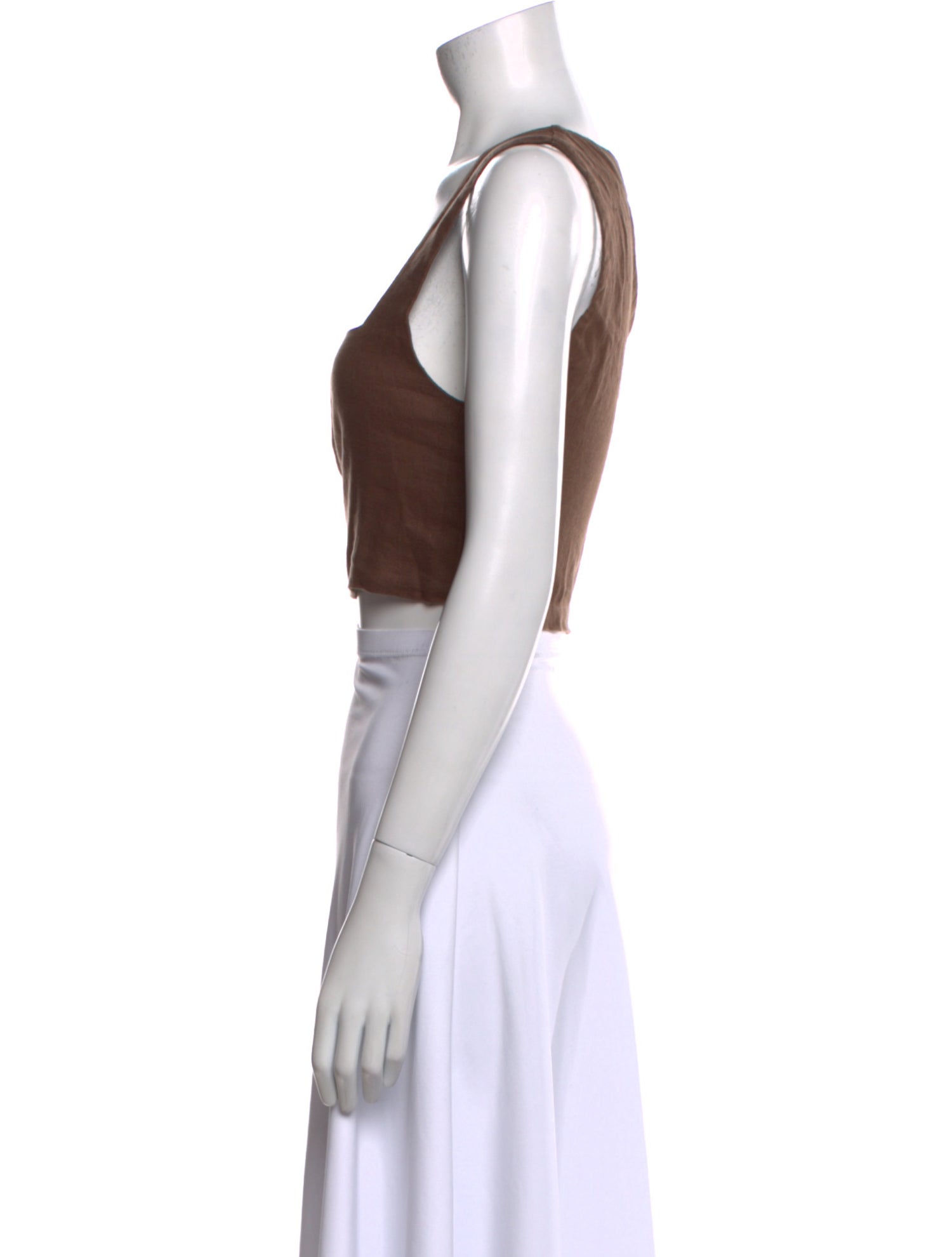 Posse Square Neckline Sleeveless Crop Top