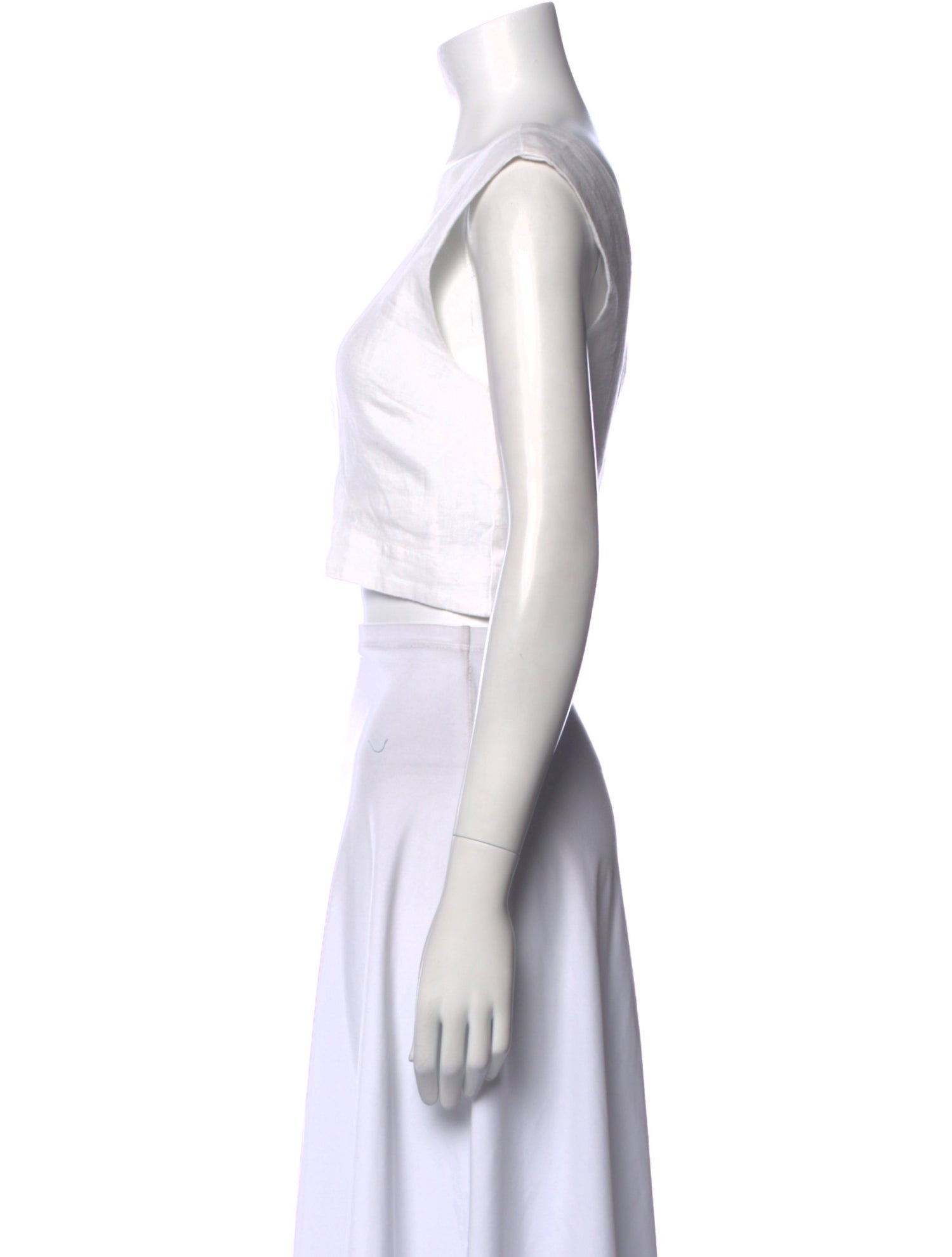 Posse Linen Square Neckline Crop Top w/ Tags