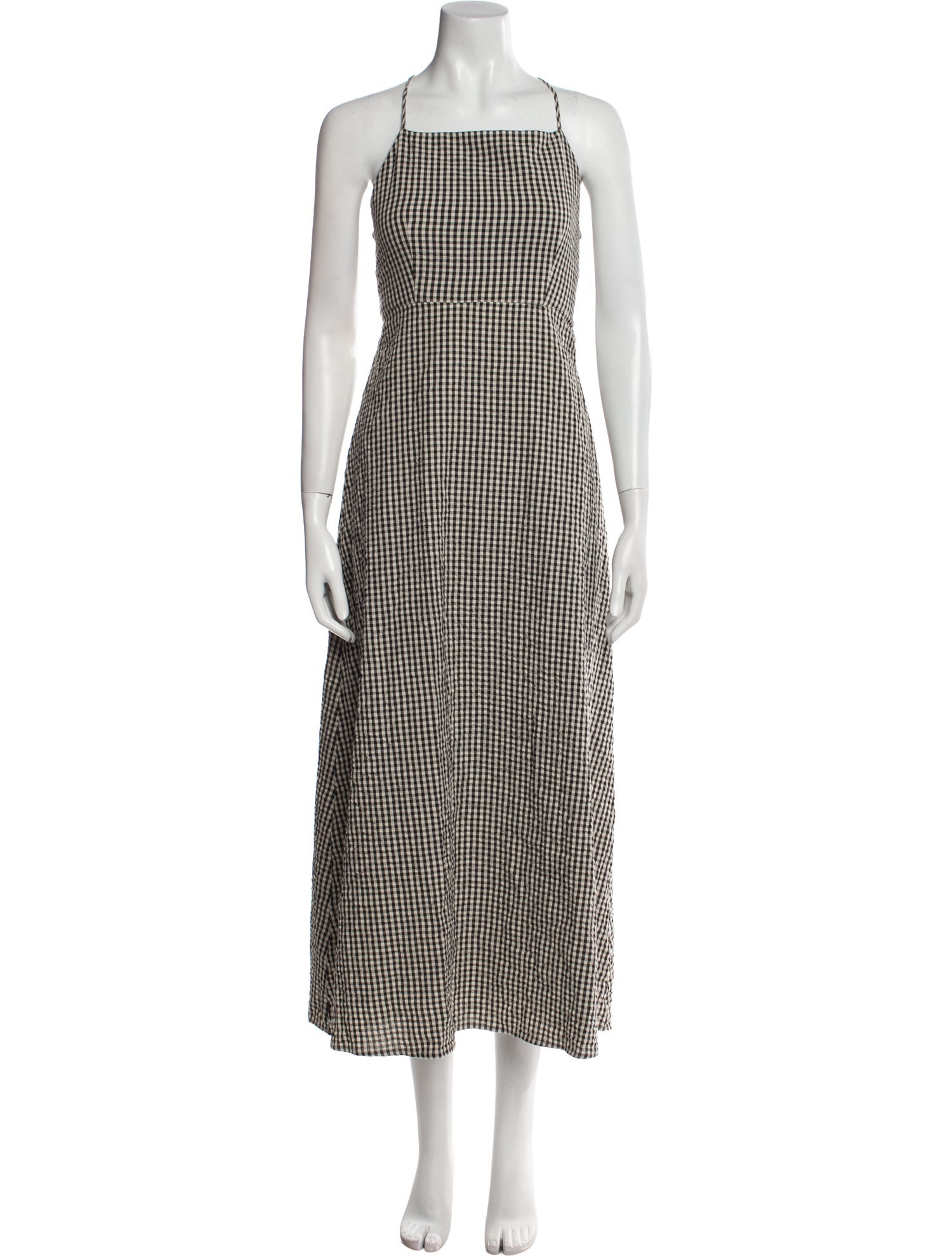 Posse Plaid Print Long Dress