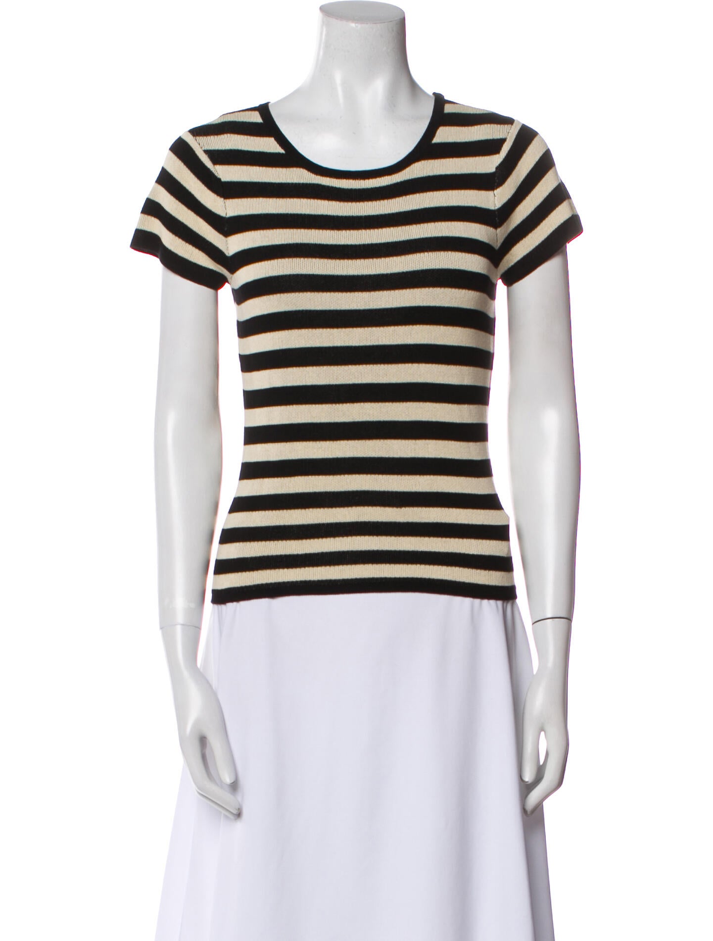 Posse Striped Scoop Neck T-Shirt w/ Tags