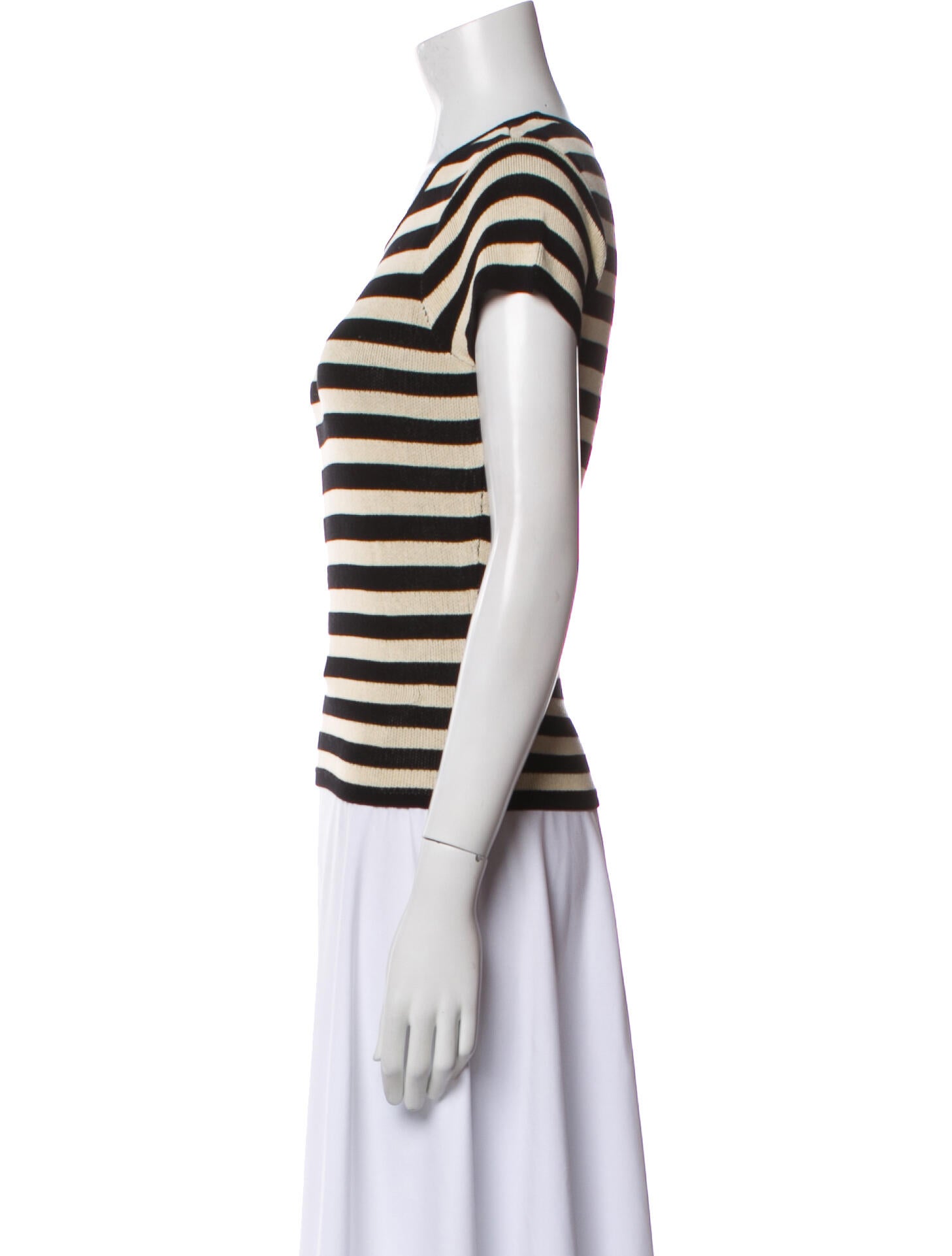 Posse Striped Scoop Neck T-Shirt w/ Tags