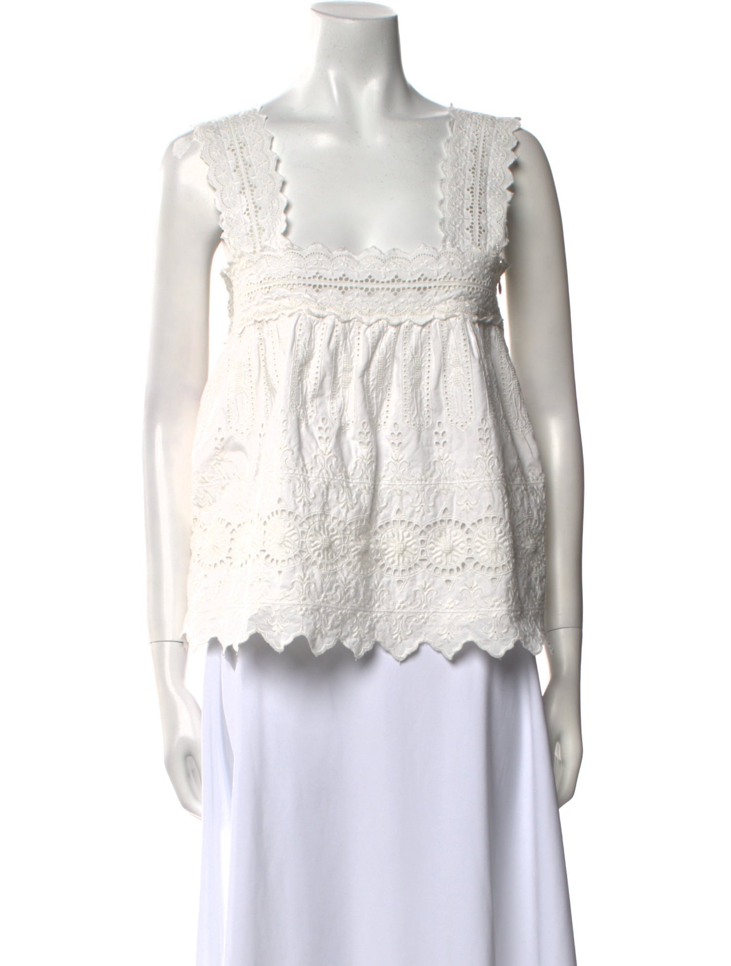 Posse Square Neckline Sleeveless Crop Top