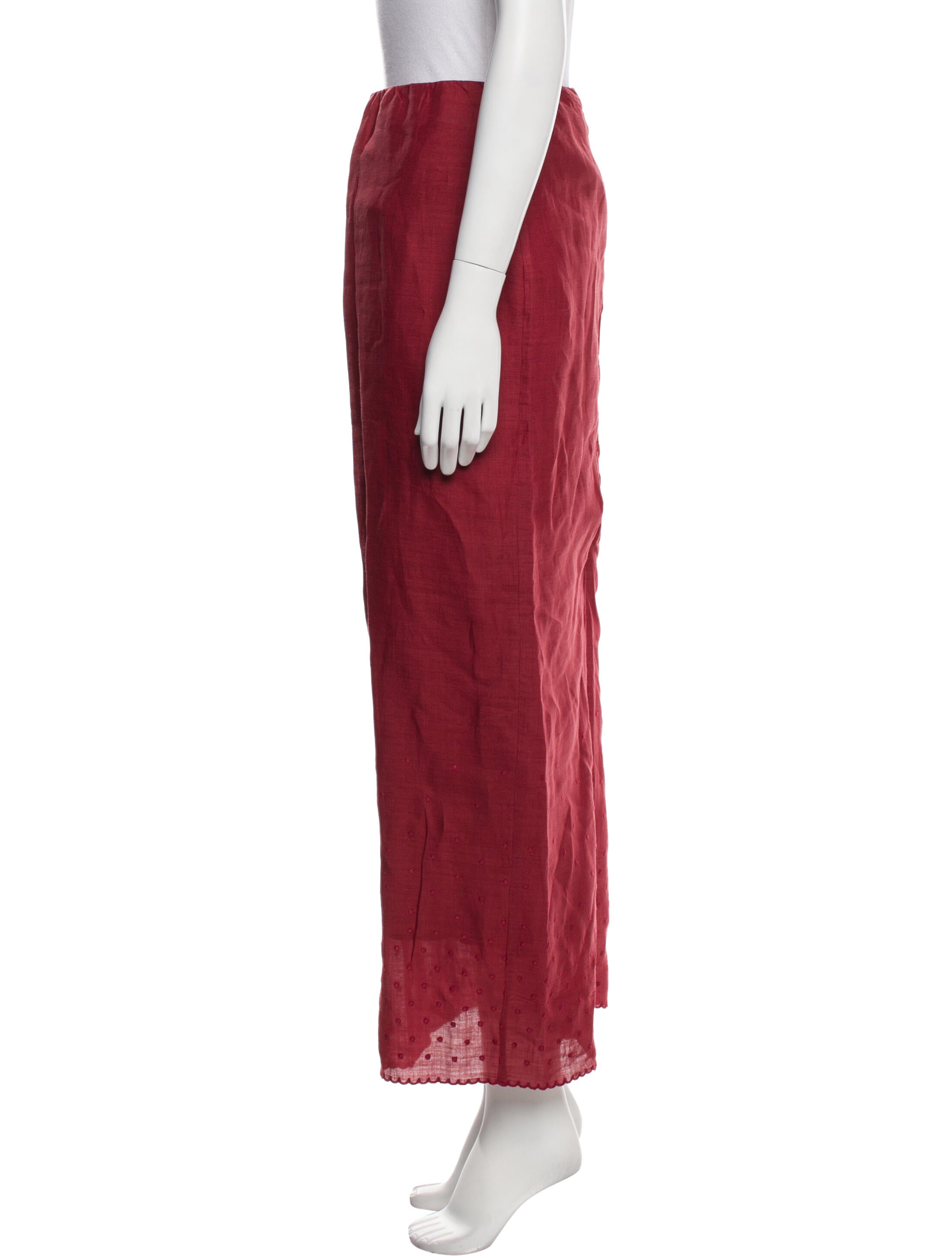 Posse Linen Ruffle Embellishment Skirt Set