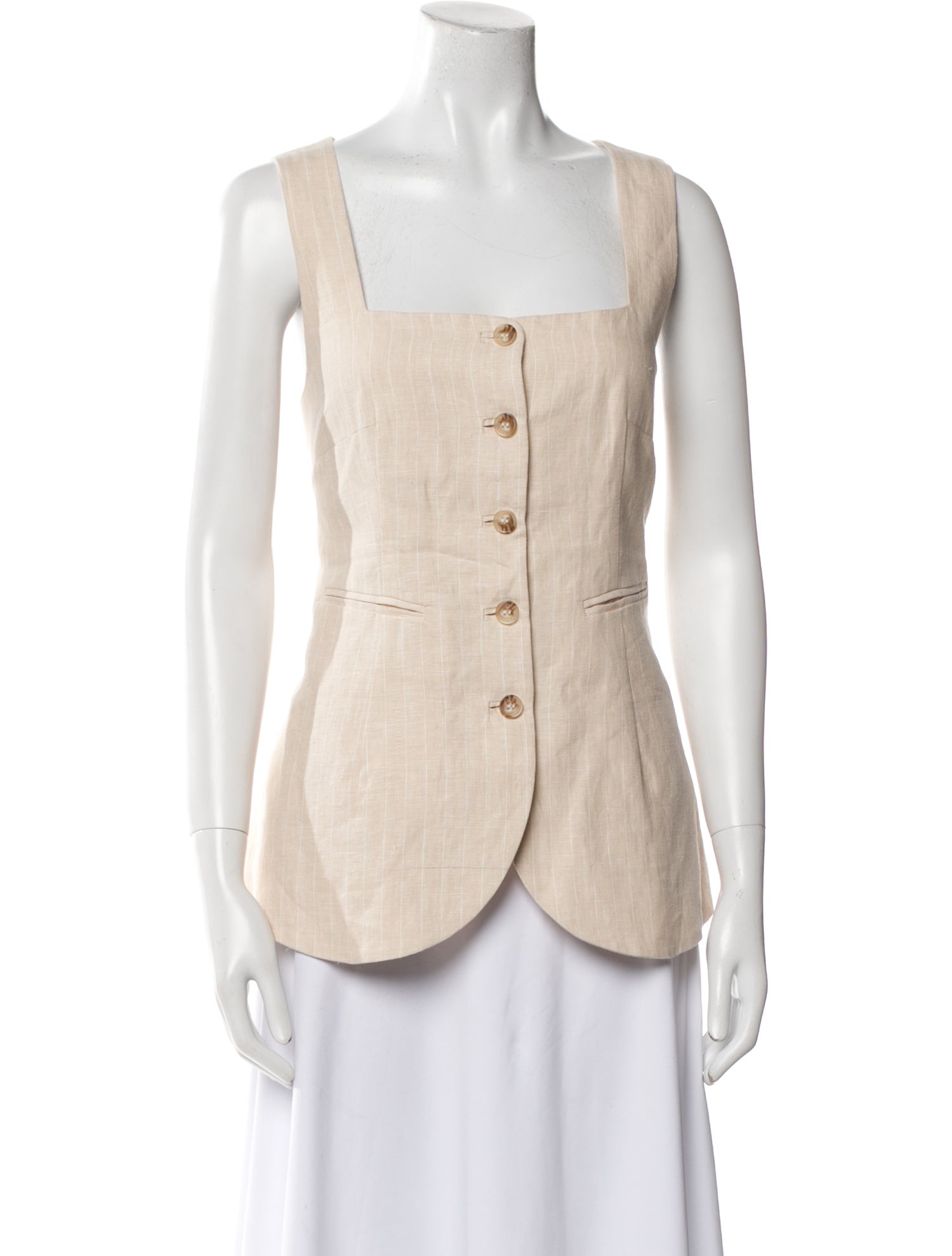 Posse Linen Square Neckline Top w/ Tags