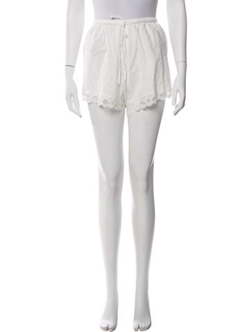 Pre-owned Posse Lace Trim Embellishment Pajamas W/ Tags In White