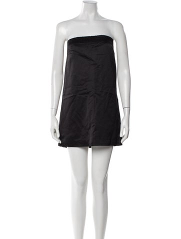 Pre-owned Posse Strapless Mini Dress W/ Tags In Gray