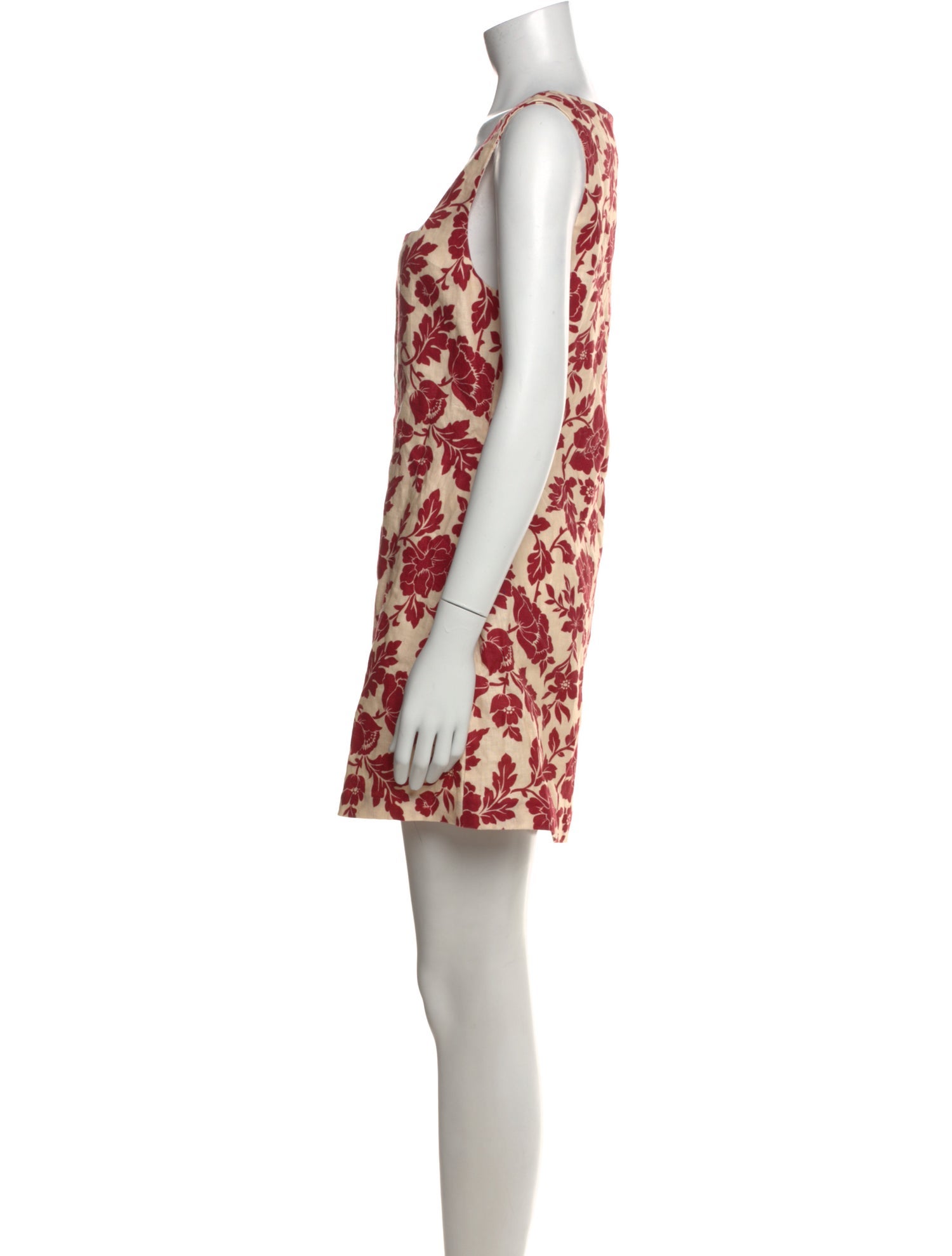 posse red linen dress Posse Ellen Linen Mini Dress in Red