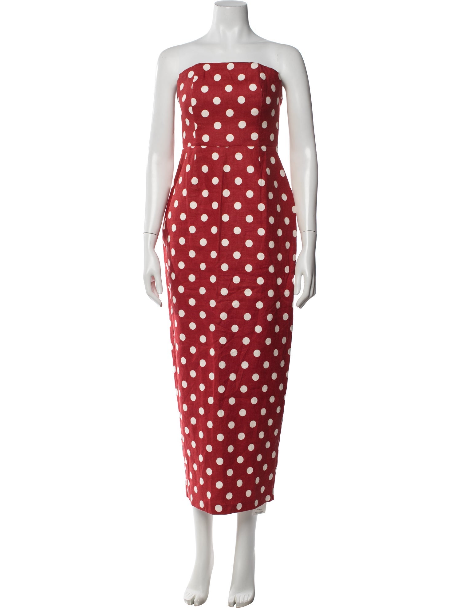 posse red linen dress Posse Elise Tiered Linen-blend Maxi Dress