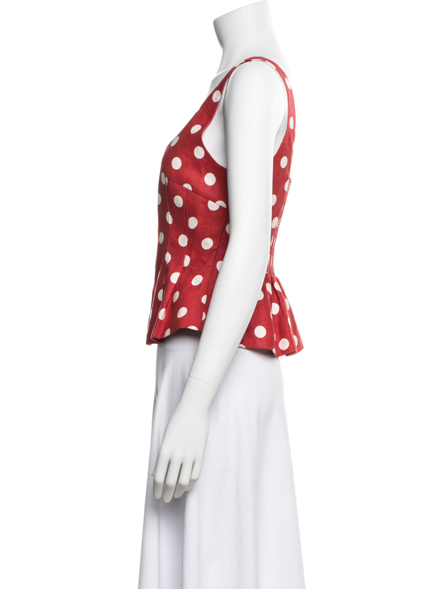 Christian Dior ディオール マニア ノースリーブ ボブ・マーリー Christian Dior Bob Marley Sleeveless Top - Red Tops, Clothing