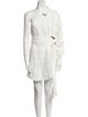 Piece of White Linen Mini Dress