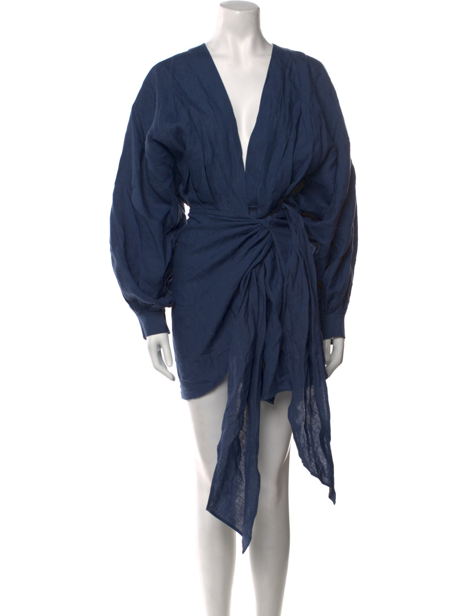 Piece of White Linen Mini Dress w/ Tags