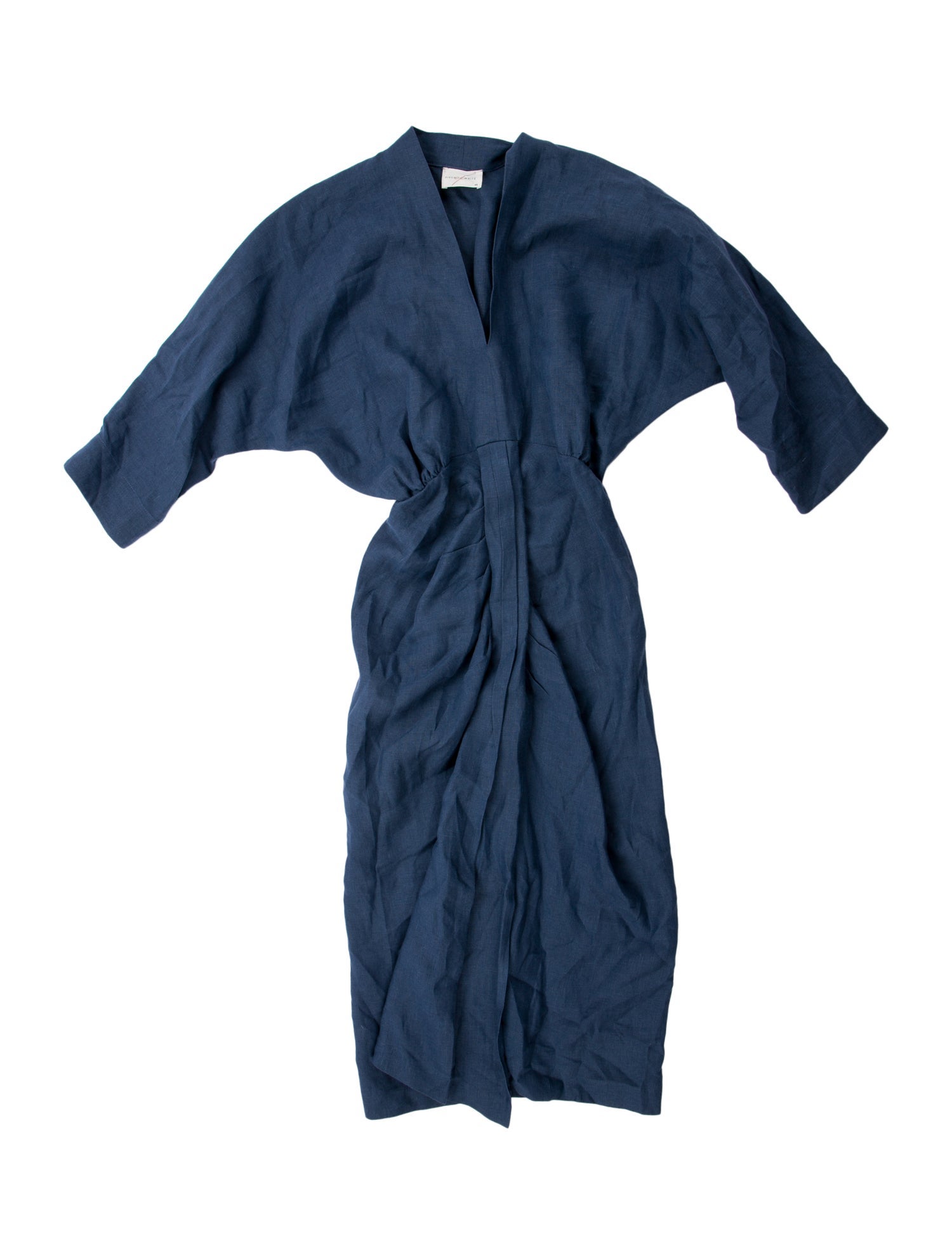 Piece of White Strapless Midi Length Dress