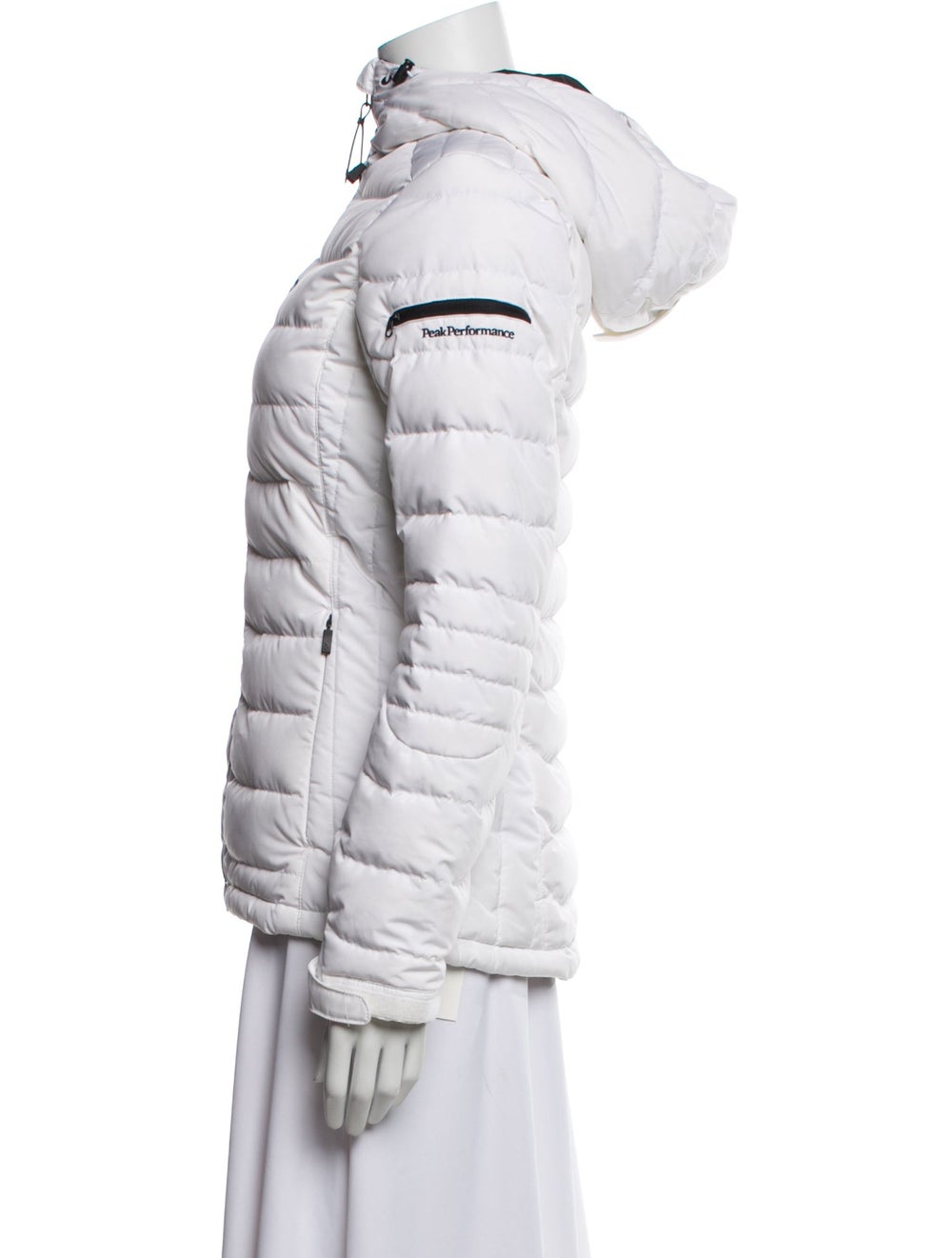 Peak Performance Down Jacket White With Hood Stan… - image 2