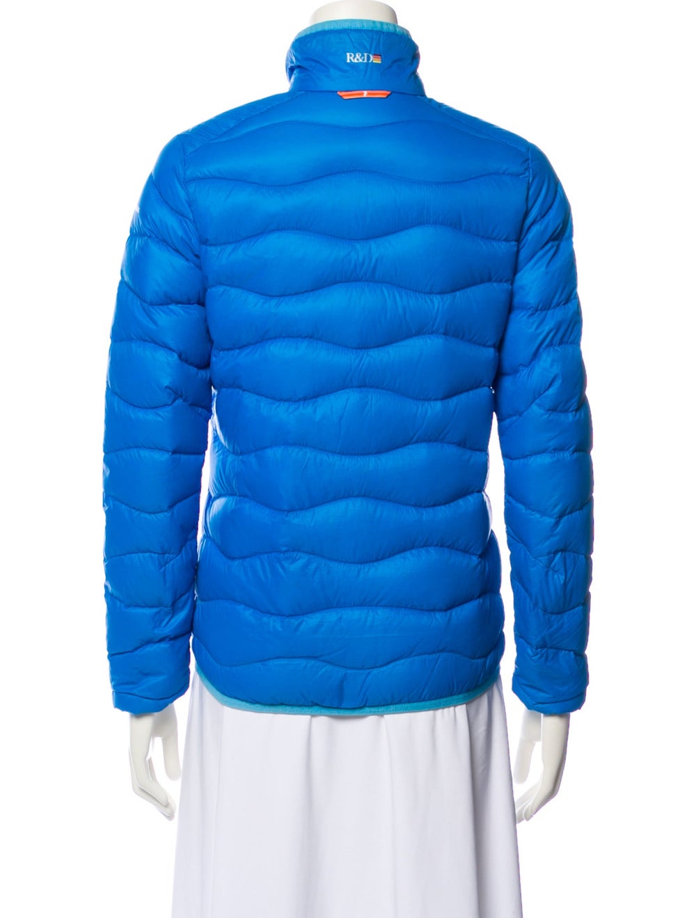 Peak Performance Jacket Blue Stand Collar Slit Po… - image 3