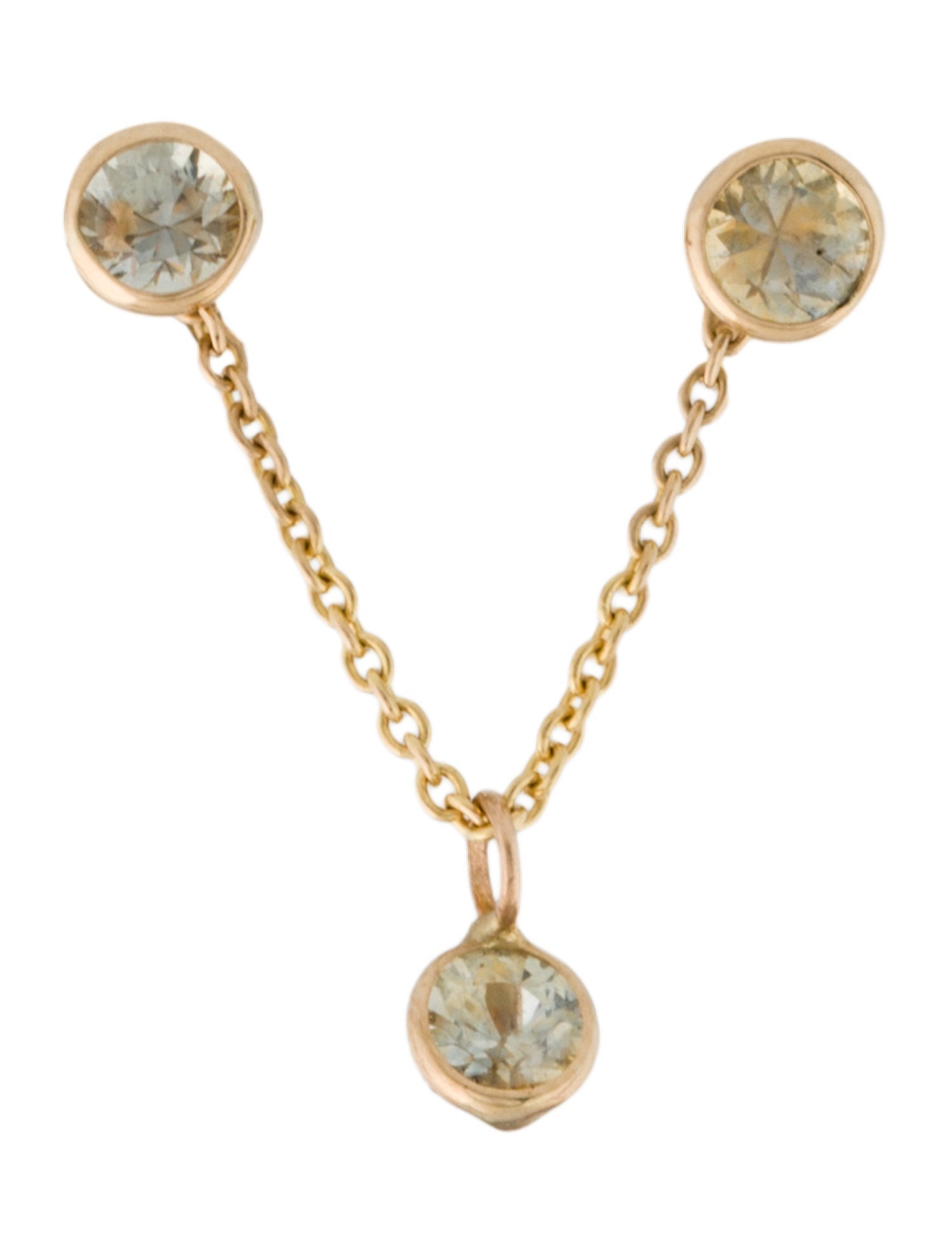 Piper Gore 14K Sapphire Drop Single Earring