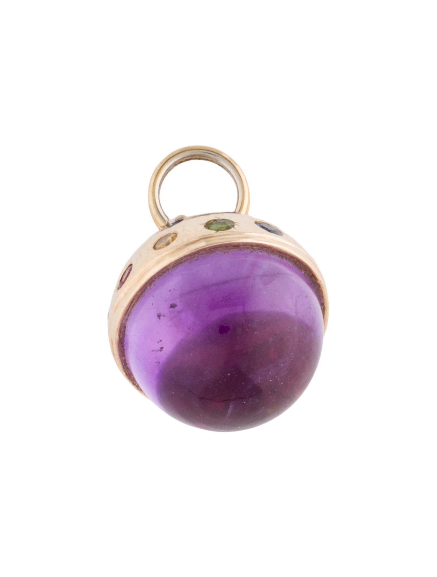 Piper Gore 14K Multostone & Diamond Dome Confetti Gem Pendant