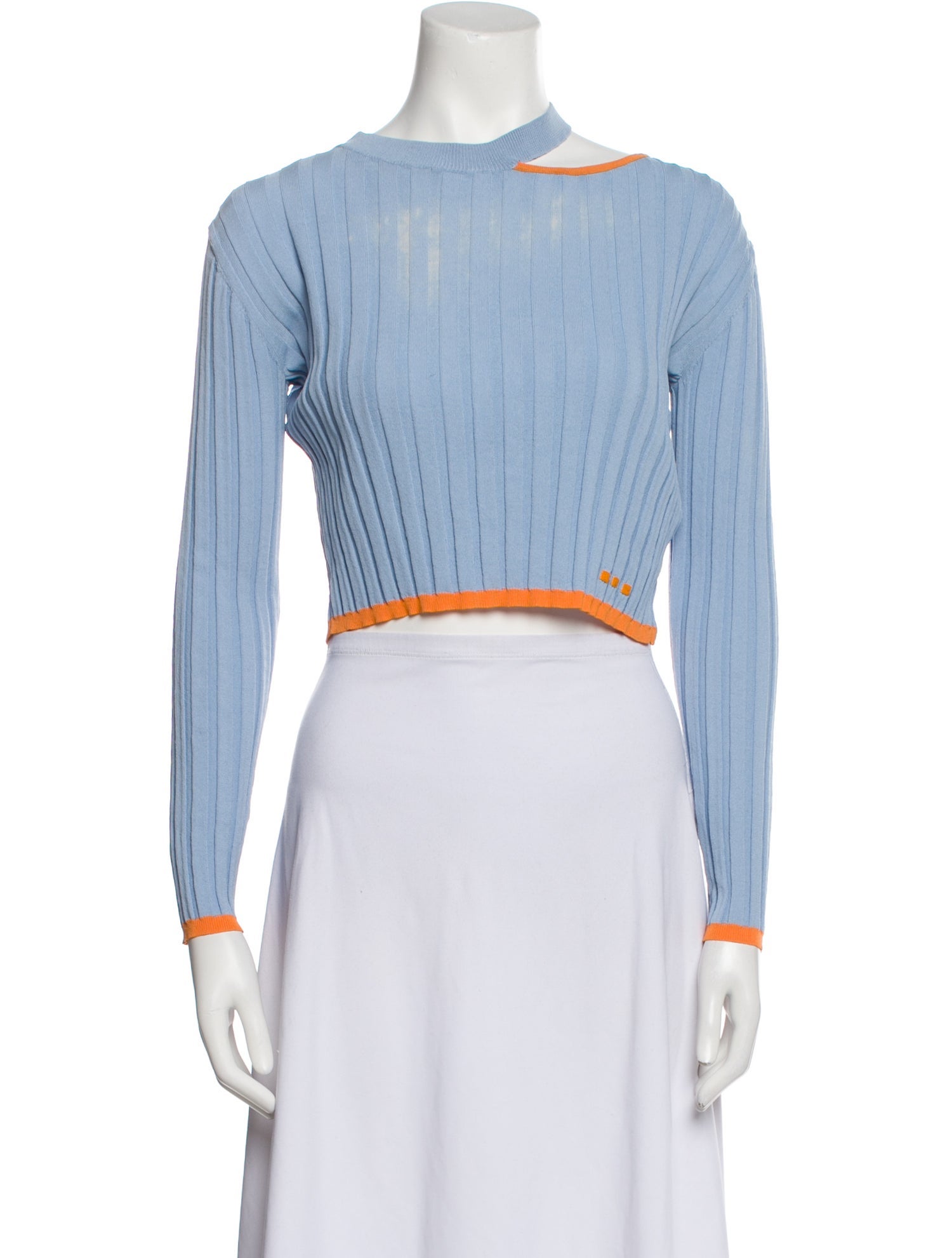 PH5 Bateau Neckline Long Sleeve Crop Top