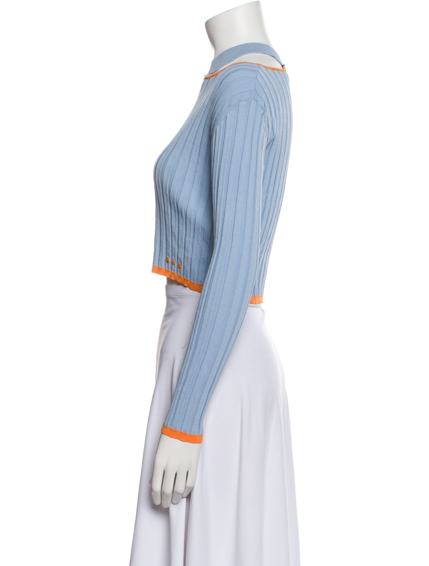 PH5 Bateau Neckline Long Sleeve Crop Top