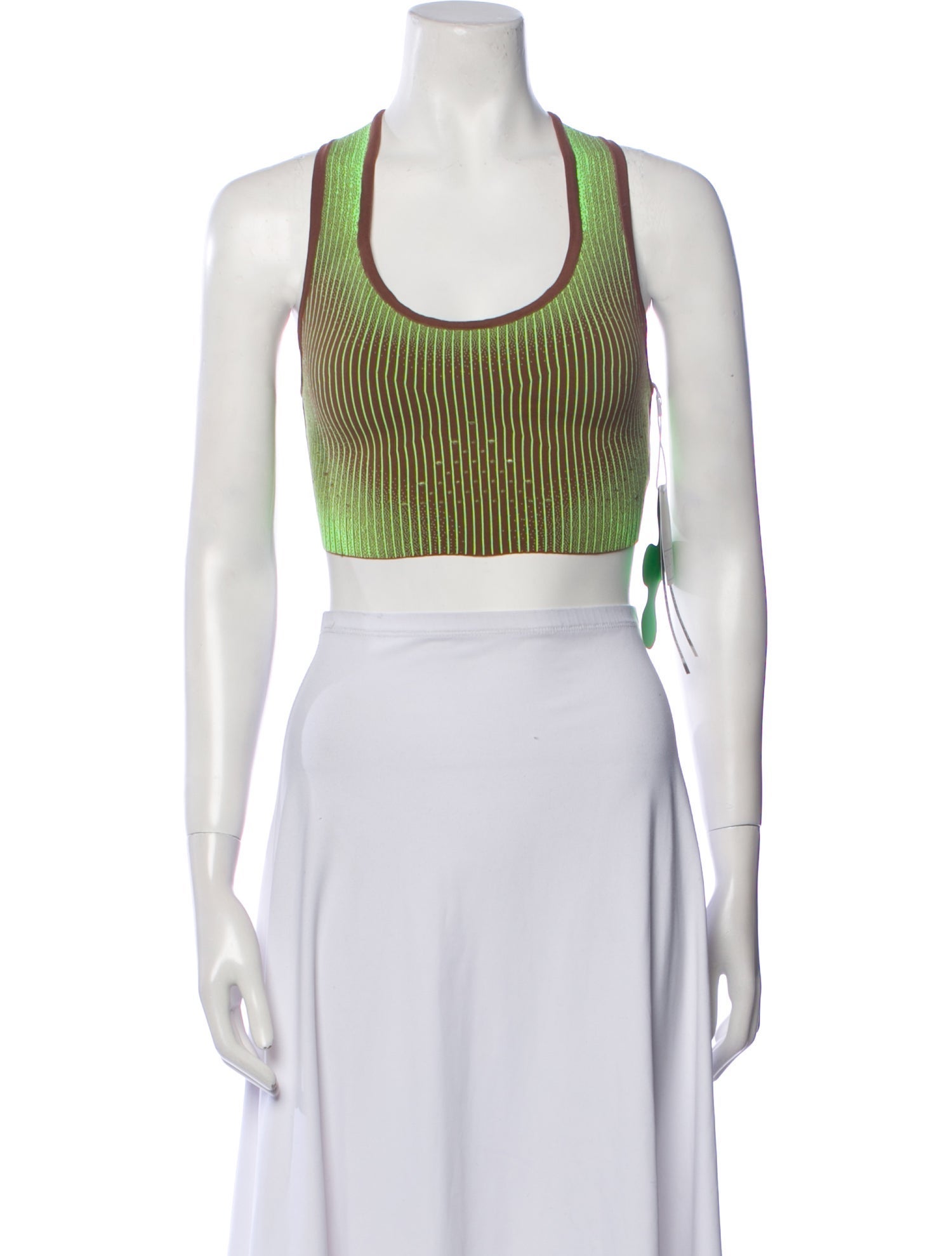 PH5 Striped Scoop Neck Crop Top w/ Tags