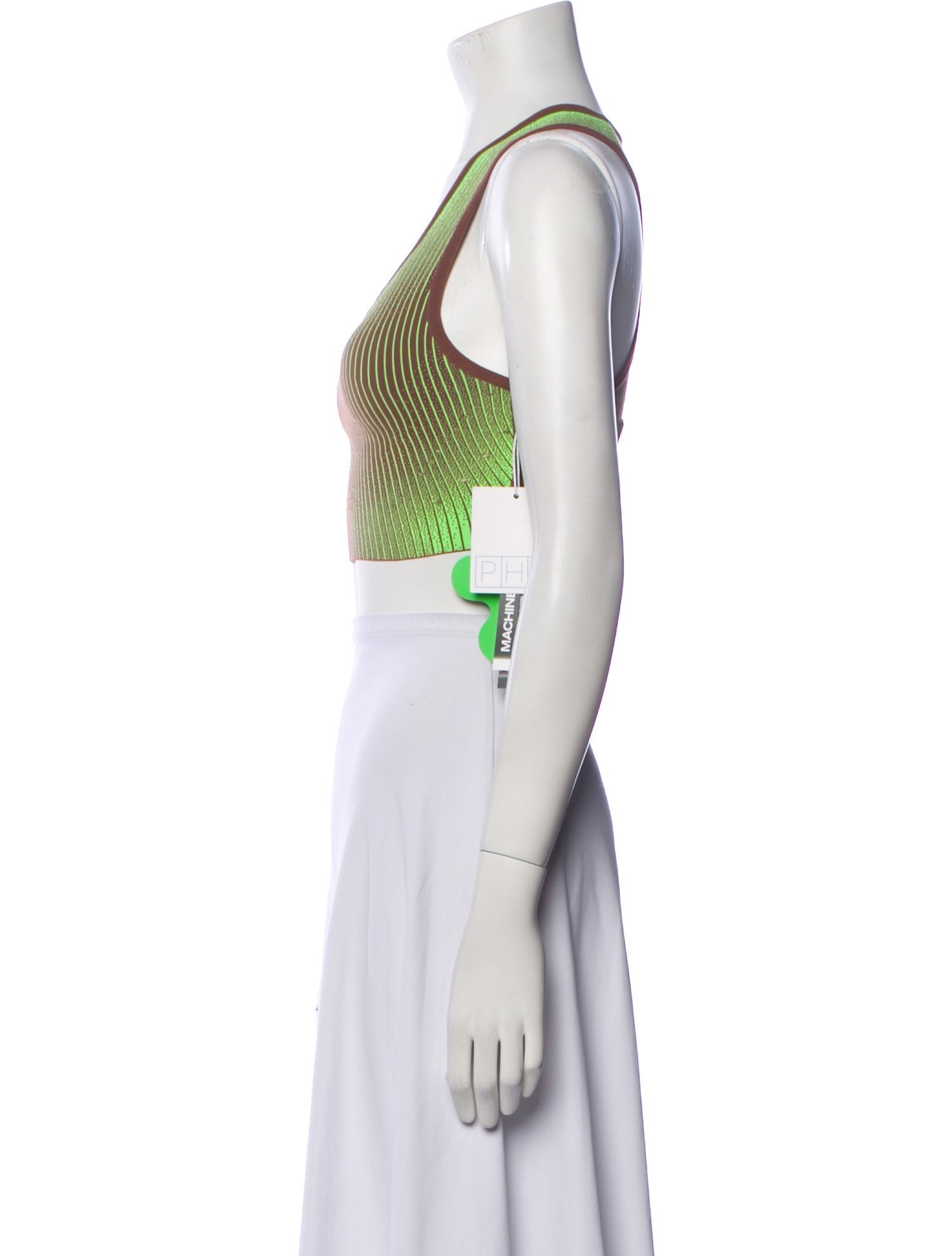 PH5 Striped Scoop Neck Crop Top w/ Tags