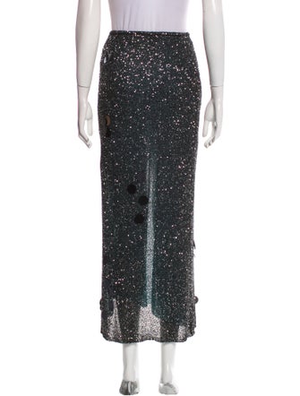 PH5 Patterned Midi Length Skirt