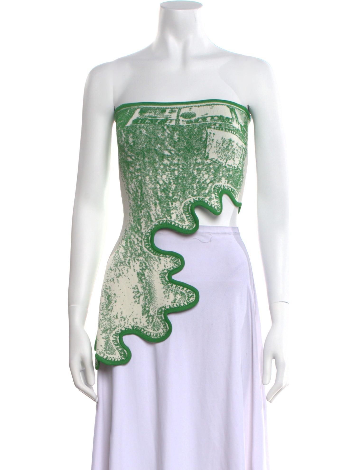 PH5 Graphic Print Strapless Top w/ Tags